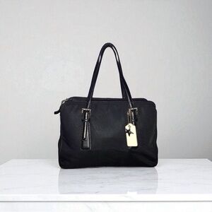 Coach Black Satchel Bag with Double Handles